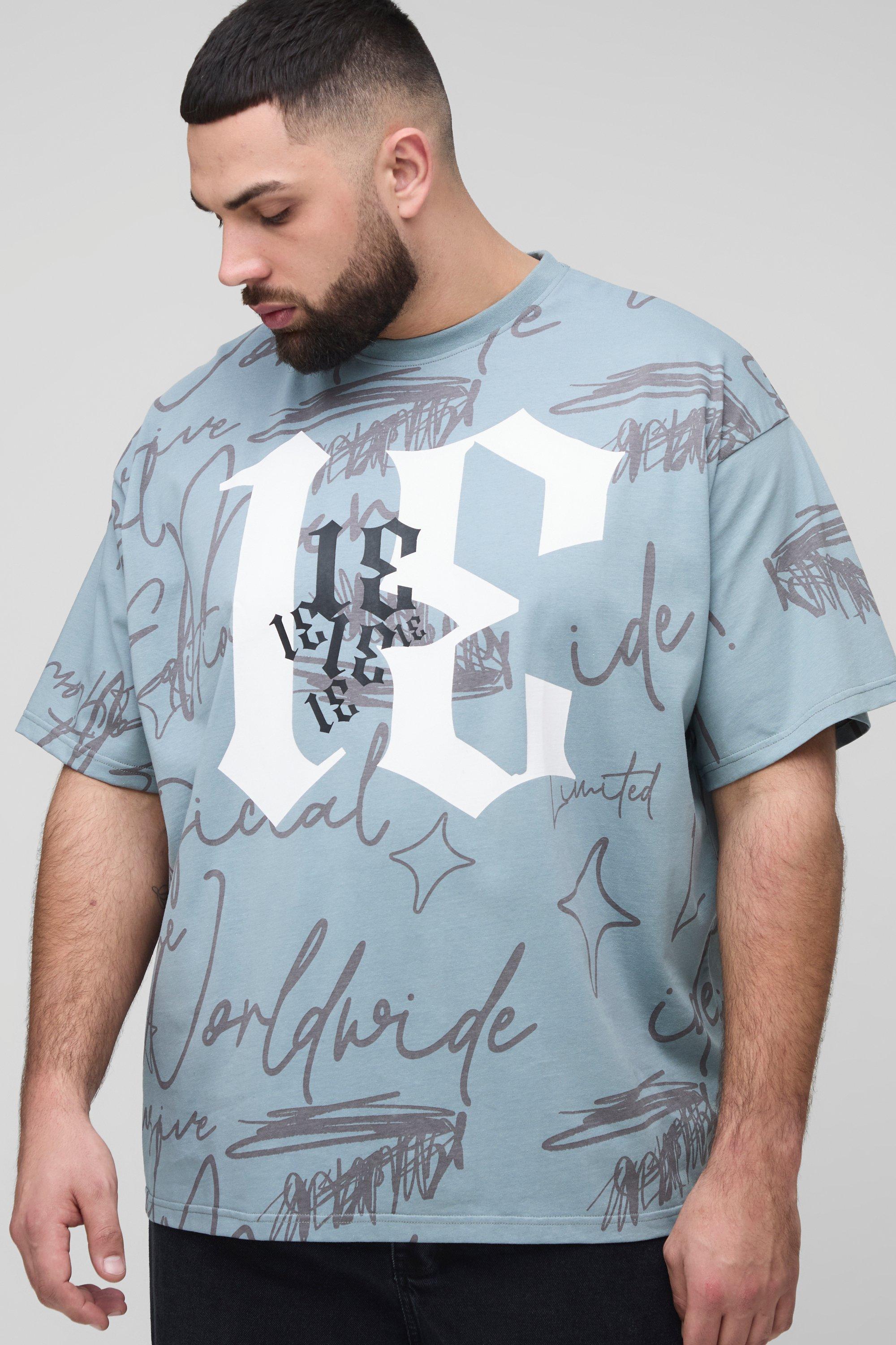Men's blue t-shirts | boohoo US